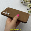 قاب گوشی Galaxy S23 FE سامسونگ اورجینال NEW CASE طرح جیر درجه یک HARD محافظ لنزدار عسلی کد 82597