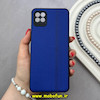 قاب گوشی Galaxy A22 5G سامسونگ ژله ای چرمی ساده محافظ لنزدار آبی کد 82616