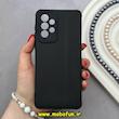 قاب گوشی Galaxy A33 سامسونگ ژله ای چرمی ساده محافظ لنزدار مشکی کد 82618