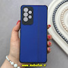 قاب گوشی Galaxy A53 سامسونگ ژله ای چرمی ساده محافظ لنزدار آبی کد 82625