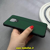 قاب گوشی Redmi Note 9S / Redmi Note 9 Pro شیائومی ژله ای چرمی ساده محافظ لنزدار سبز کد 82653