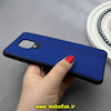 قاب گوشی Redmi Note 9S / Redmi Note 9 Pro شیائومی ژله ای چرمی ساده محافظ لنزدار آبی کد 82654