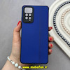 قاب گوشی Redmi Note 11 Pro 4G Global / Redmi Note 11 Pro 5G Global / Redmi Note 11E Pro 5G / Redmi Note 12 Pro 4G شیائومی ژله ای چرمی ساده محافظ لنزدار آبی کد 82655