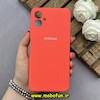 قاب گوشی Galaxy A06 سامسونگ سیلیکونی اورجینال پاک کنی درجه یک زیربسته محافظ لنز دار نارنجی کد 82661