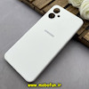 قاب گوشی Galaxy A06 سامسونگ سیلیکونی اورجینال پاک کنی درجه یک زیربسته محافظ لنز دار سفید کد 82664