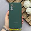 قاب گوشی Galaxy A26 سامسونگ سیلیکونی اورجینال پاک کنی درجه یک زیربسته محافظ لنز دار سبز کد 82698