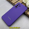 قاب گوشی Galaxy A36 سامسونگ سیلیکونی اورجینال پاک کنی درجه یک زیربسته محافظ لنز دار بنفش کد 82713