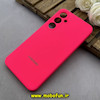 قاب گوشی Galaxy A55 سامسونگ سیلیکونی اورجینال پاک کنی درجه یک زیربسته محافظ لنز دار سرخابی کد 82720