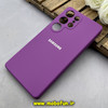 قاب گوشی Galaxy S25 Ultra سامسونگ سیلیکونی اورجینال پاک کنی درجه یک زیربسته محافظ لنز دار بنفش کد 82764