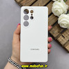 قاب گوشی Galaxy S25 Ultra سامسونگ سیلیکونی اورجینال پاک کنی درجه یک زیربسته محافظ لنز دار سفید کد 82769