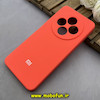 قاب گوشی Redmi 14C / Poco C75 / Redmi A4 شیائومی سیلیکونی اورجینال پاک کنی درجه یک زیربسته محافظ لنز دار نارنجی کد 82755