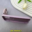 قاب گوشی iPhone 12 Pro Max آیفون سیلیکونی رینگ لایت دار بنفش کدر کد 82822