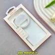 قاب گوشی iPhone 13 / iPhone 14 آیفون سیلیکونی رینگ لایت دار سفید کد 82827