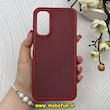 قاب گوشی Galaxy A14 سامسونگ متال کیس سیلیکونی ژله ای LUXUARY زرشکی کد 83101