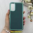 قاب گوشی Galaxy A24 سامسونگ متال کیس سیلیکونی ژله ای LUXUARY سبز کد 83108