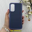 قاب گوشی Galaxy A54 سامسونگ متال کیس سیلیکونی ژله ای LUXUARY سرمه ای کد 83122