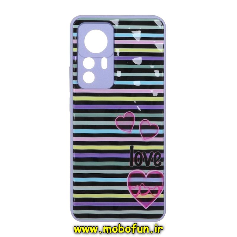 قاب گوشی Xiaomi 12T / Xiaomi 12T Pro / Redmi K50 Ultra شیائومی فانتزی الماسی برجسته محافظ لنز دار طرح قلبی LOVE کد 74606