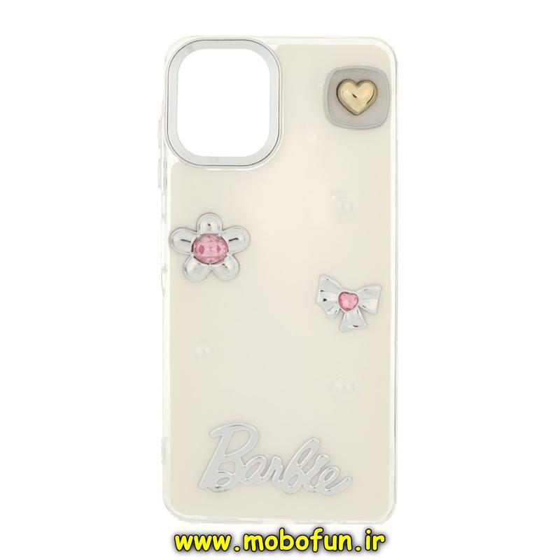 قاب گوشی Galaxy A06 سامسونگ فانتزی برجسته رزینی Luxury Case لنز و دکمه کرومی کد 74655