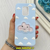 قاب گوشی Redmi Note 9S / Redmi Note 9 Pro شیائومی سیلیکونی پاک کنی طرح ابری کیوت برجسته آکواریومی آبی روشن کد 82809