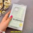 قاب گوشی iPhone 13 / iPhone 14 آیفون اورجینال Q SERIES سخت HARD شاین اکلیلی قلبی محافظ لنز نگین دار سبز روشن کد 83160