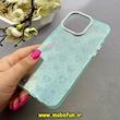 قاب گوشی iPhone 15 Pro Max آیفون اورجینال Q SERIES سخت HARD شاین اکلیلی قلبی محافظ لنز نگین دار سبز روشن کد 83165