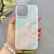قاب گوشی iPhone 15 Pro Max آیفون اورجینال Q SERIES سخت HARD شاین اکلیلی قلبی محافظ لنز نگین دار سفید کد 83167