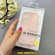 قاب گوشی iPhone X / iPhone XS آیفون اورجینال Q SERIES سخت HARD شاین اکلیلی قلبی محافظ لنز نگین دار صورتی کد 83170