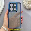قاب گوشی Redmi Note 13 Pro 4G / Poco M6 Pro 4G شیائومی پشت طلق شفاف دور سیلیکونی اورجینال فلزی متال کیس Metal Case برند FOCUS PIXEL سرمه ای کد 83211