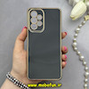 قاب گوشی Galaxy A53 سامسونگ طرح ژله ای مای کیس گلد لاین دور طلایی محافظ لنز دار مشکی کد 83260