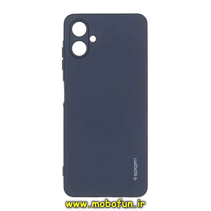 قاب گوشی Galaxy A06 سامسونگ سیلیکونی ژله ای PC برند SPIGEN اسپیگن سرمه ای کد 74669
