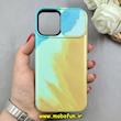 قاب گوشی iPhone 12 / iPhone 12 Pro آیفون آبرنگی محافظ لنز دار کشویی کد 85055