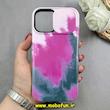 قاب گوشی iPhone 12 Pro Max آیفون آبرنگی محافظ لنز دار کشویی کد 85063