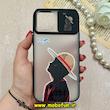 قاب گوشی iPhone 12 Pro Max آیفون پشت مات طرح دار محافظ لنزدار کشویی طرح اسپرت مشکی کد 84492