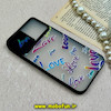 قاب گوشی iPhone 12 Pro Max آیفون پشت مات طرح دار محافظ لنزدار کشویی طرح Love مشکی کد 84496