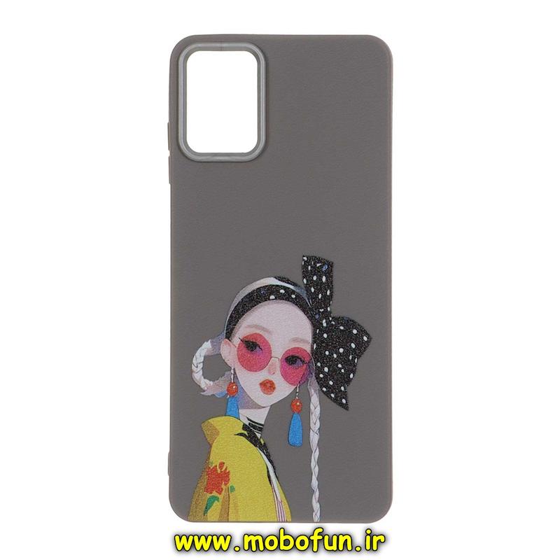 قاب گوشی Galaxy A06 سامسونگ لدر دیزاین SOFT Lether Design فانتزی سیلیکونی طرح چرمی دختر کد 74684