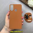 قاب گوشی Galaxy A10S سامسونگ لدر دیزاین SOFT Lether Design سیلیکونی پاپ سوکت دار عروسکی طرح چرم عسلی کد 83286