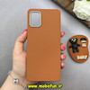 قاب گوشی Galaxy A31 سامسونگ لدر دیزاین SOFT Lether Design سیلیکونی پاپ سوکت دار عروسکی طرح چرم عسلی کد 83327