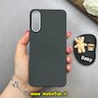 قاب گوشی Galaxy A30S / Galaxy A50S / Galaxy A50 سامسونگ لدر دیزاین SOFT Lether Design سیلیکونی پاپ سوکت دار عروسکی طرح چرم مشکی کد 83343