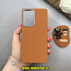 قاب گوشی Galaxy A53 سامسونگ لدر دیزاین SOFT Lether Design سیلیکونی پاپ سوکت دار عروسکی طرح چرم عسلی کد 83351