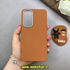 قاب گوشی Galaxy A54 سامسونگ لدر دیزاین SOFT Lether Design سیلیکونی پاپ سوکت دار عروسکی طرح چرم عسلی کد 83354
