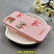قاب گوشی iPhone 13 / iPhone 14 آیفون شاین سخت HARD برجسته اورجینال ROMANCE پاپیون مرواریدی کد 86134