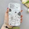 قاب گوشی iPhone 11 آیفون ماربل لاکچری بالشتی ژله ای محافظ لنزدار طرح پاپیون کیوت کد 84254
