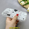 قاب گوشی iPhone 12 آیفون ماربل لاکچری بالشتی ژله ای محافظ لنزدار طرح پاپیون کیوت کد 84260
