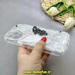 قاب گوشی iPhone 12 Pro Max آیفون ماربل لاکچری بالشتی ژله ای محافظ لنزدار طرح پروانه کیوت کد 84261