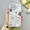 قاب گوشی iPhone 16 Pro Max آیفون ماربل لاکچری بالشتی ژله ای محافظ لنزدار طرح پاپیون کیوت کد 84289