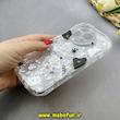 قاب گوشی iPhone 16 Pro آیفون ماربل لاکچری بالشتی ژله ای محافظ لنزدار طرح پاپیون کیوت کد 84281