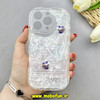 قاب گوشی iPhone 16 Pro آیفون ماربل لاکچری بالشتی ژله ای محافظ لنزدار طرح قلب کیوت کد 84283