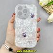 قاب گوشی iPhone 16 Pro آیفون ماربل لاکچری بالشتی ژله ای محافظ لنزدار طرح قلب کیوت کد 84283