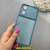 قاب گوشی Redmi Note 13 Pro Plus شیائومی اورجینال متال کیس Metal طرح ژله ای شفاف محافظ لنز دار آبی کد 83237