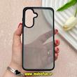 قاب گوشی Galaxy A56 سامسونگ پشت شفاف دودی PC درجه یک یونیک کیس Unique Case اورجینال دور سیلیکونی مشکی کد 83243